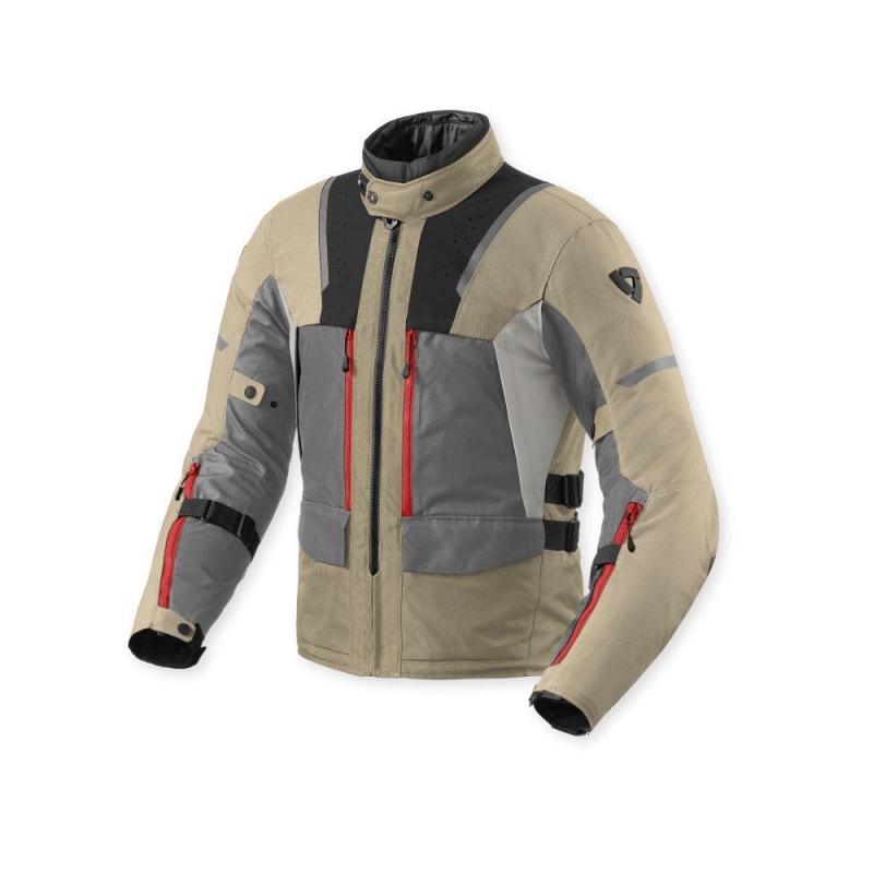 Giacca moto Rev'it Tessuto Offtrack 2 H2O 3 Strati Sabbia Grigio