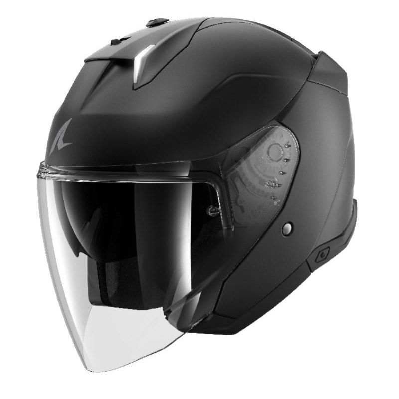 Casco Jet Shark I3 DARK BLANK Nero Opaco