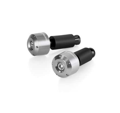 Coppia contrappesi manubrio Paraxite 13-23mm Argento