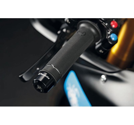 Coppia contrappesi manubrio Paraxite 13-23mm Nero