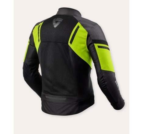 Giubbino moto in tessuto Rev'it traforato estivo GT-R Air 3 Nero Giallo