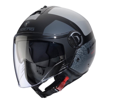 Casco Jet Caberg  Riviera V4 X Alpha Nero Antracite Grigio Opaco