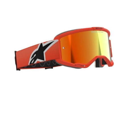 Maschera Off Road Alpinestars Vision 5 Arancio Corp con Lente a specchio