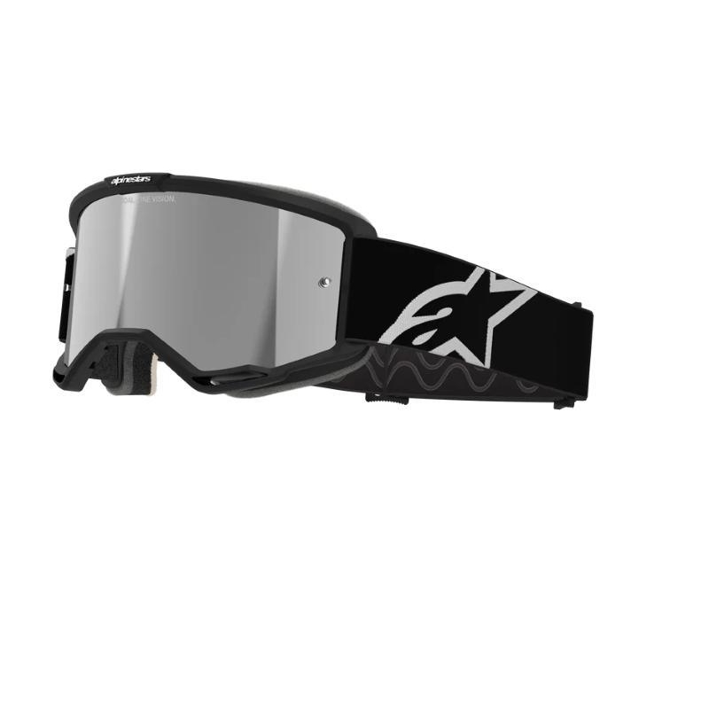 Maschera Off Road Alpinestars Vision 5 Corp Nero con Lente a specchio