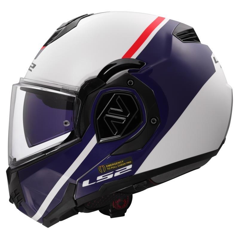 Casco Modulare FF906 Ls2 Advant Swipe Bianco Blu