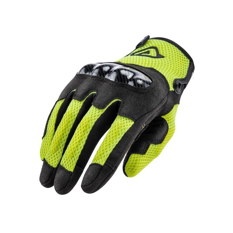 Guanti Moto Tessuto Acerbis Ramsey My Vented Giallo Nero
