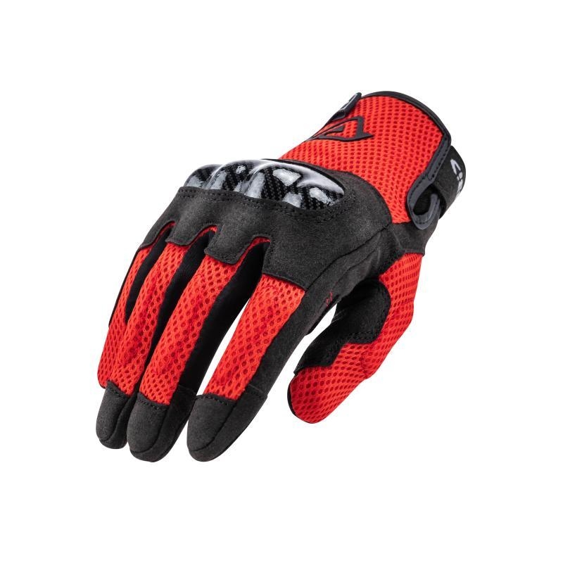 Guanti Moto Tessuto Acerbis Ramsey My Vented Rosso Nero