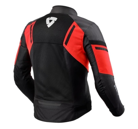Giubbino moto in tessuto Rev'it traforato estivo GT-R Air 3 Nero Rosso