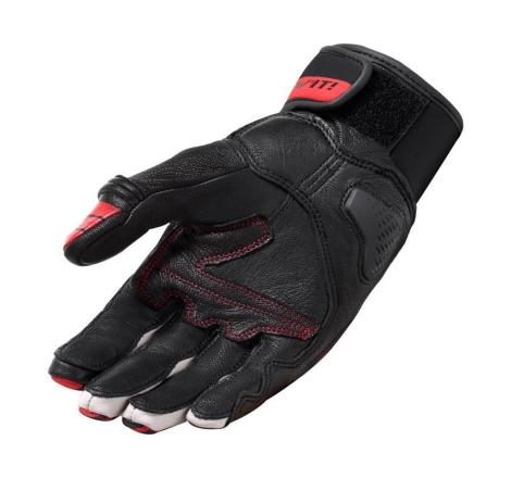 Guanti Moto Tessuto Rev'it Energy Nero Neon Rosso