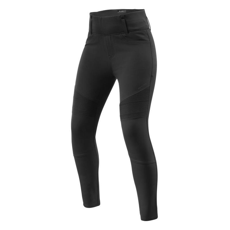 Pantaloni moto Jeans Rev'it Ellison Ladies Sk Corto con Protezioni Taglio Stretto Nero