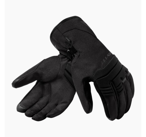 Guanti Moto in Tessuto Invernale Rev'it Bornite H2O Donna impermeabili Nero