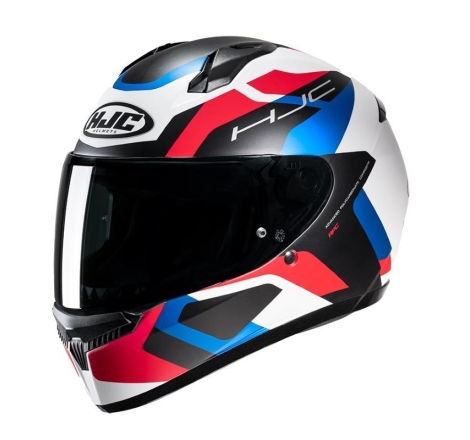 Casco Integrale Hjc C10 TINS Bianco Rosso Blu Opaco