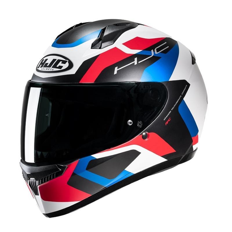 Casco Integrale Hjc C10 TINS Bianco Rosso Blu Opaco