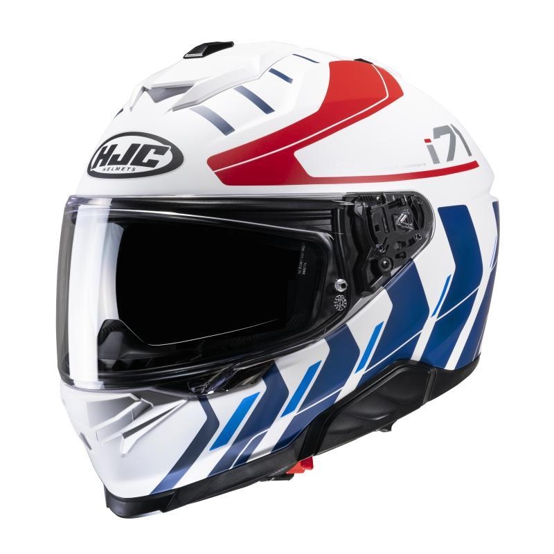 Casco Integrale Hjc I71 SIMO Bianco Rosso Blu Opaco