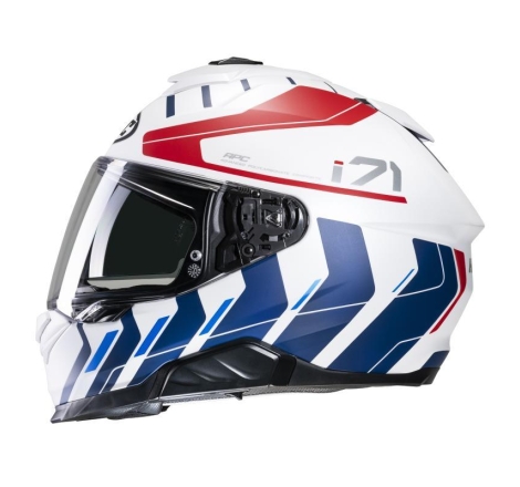 Casco Integrale Hjc I71 SIMO Bianco Rosso Blu Opaco
