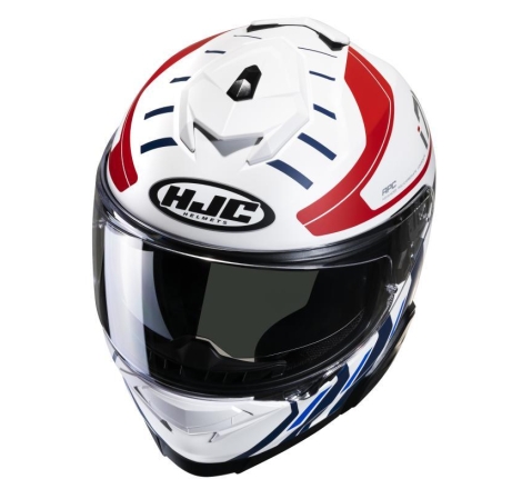 Casco Integrale Hjc I71 SIMO Bianco Rosso Blu Opaco