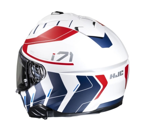 Casco Integrale Hjc I71 SIMO Bianco Rosso Blu Opaco