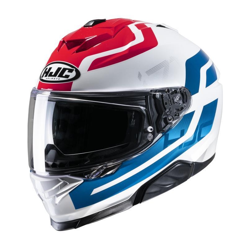 Casco Integrale Hjc I71 ENTA Rosso Bianco Blu