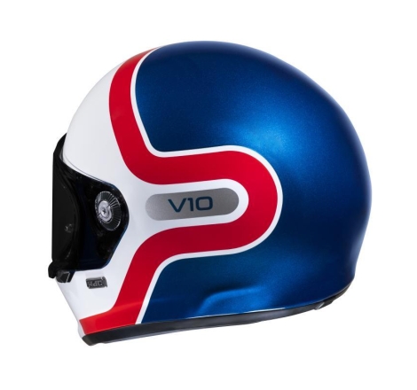 Casco Integrale Hjc V10 GRAPE Bianco Rosso Blu