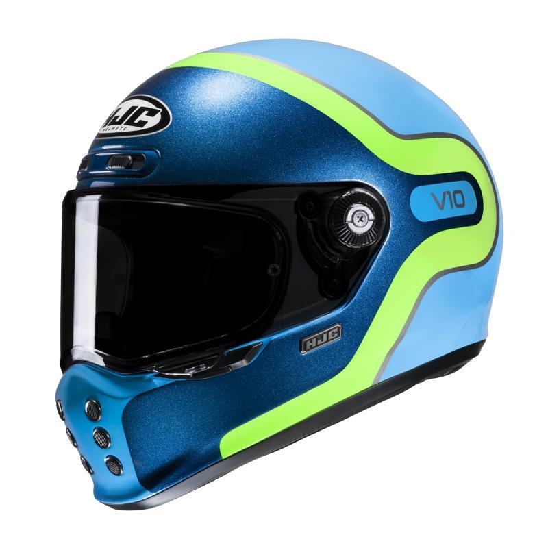 Casco Integrale Hjc V10 GRAPE Blu Verde
