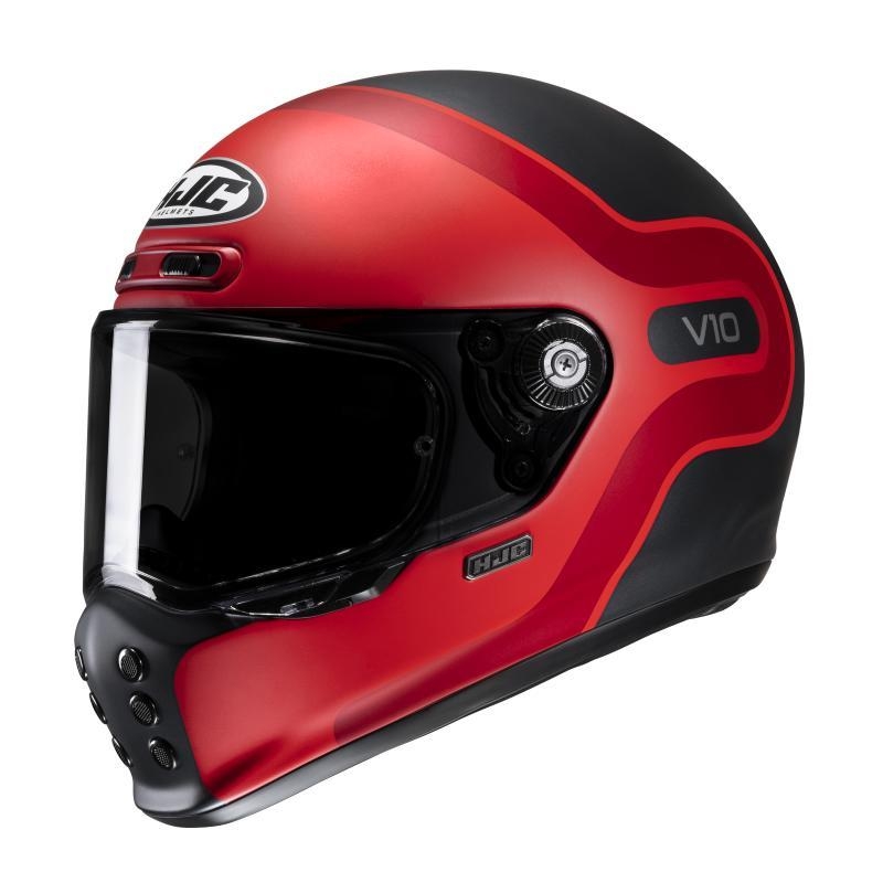 Casco Integrale Hjc V10 GRAPE Nero Rosso Opaco