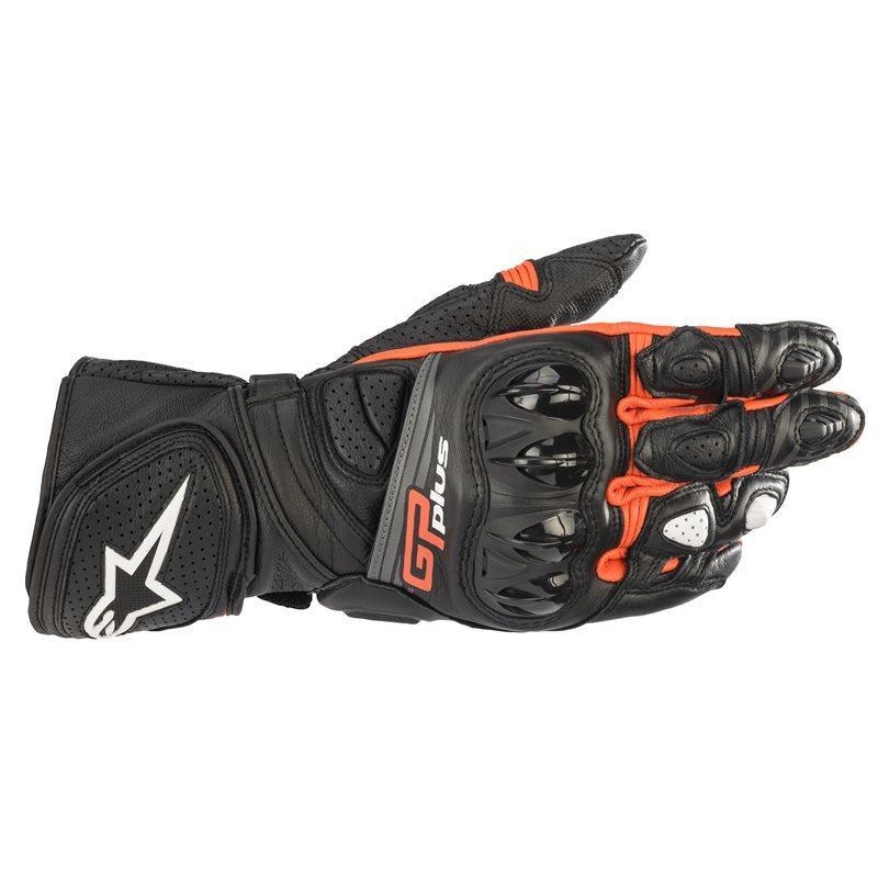 Guanti Moto Pelle Alpinestars Gp Plus R V2 Nero Rosso fluo