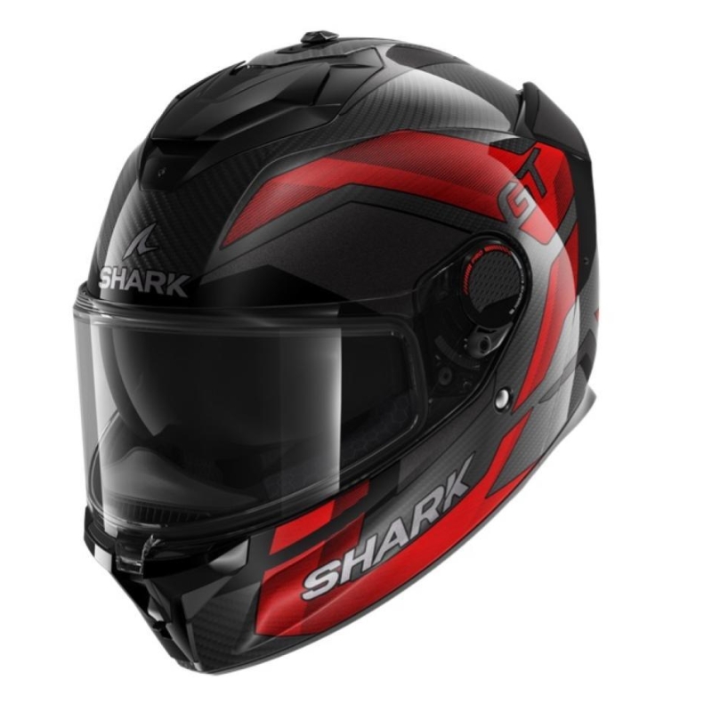 Casco Integrale Shark SPARTAN GT PRO CARBON RITMO Carbonio Rosso Cromato