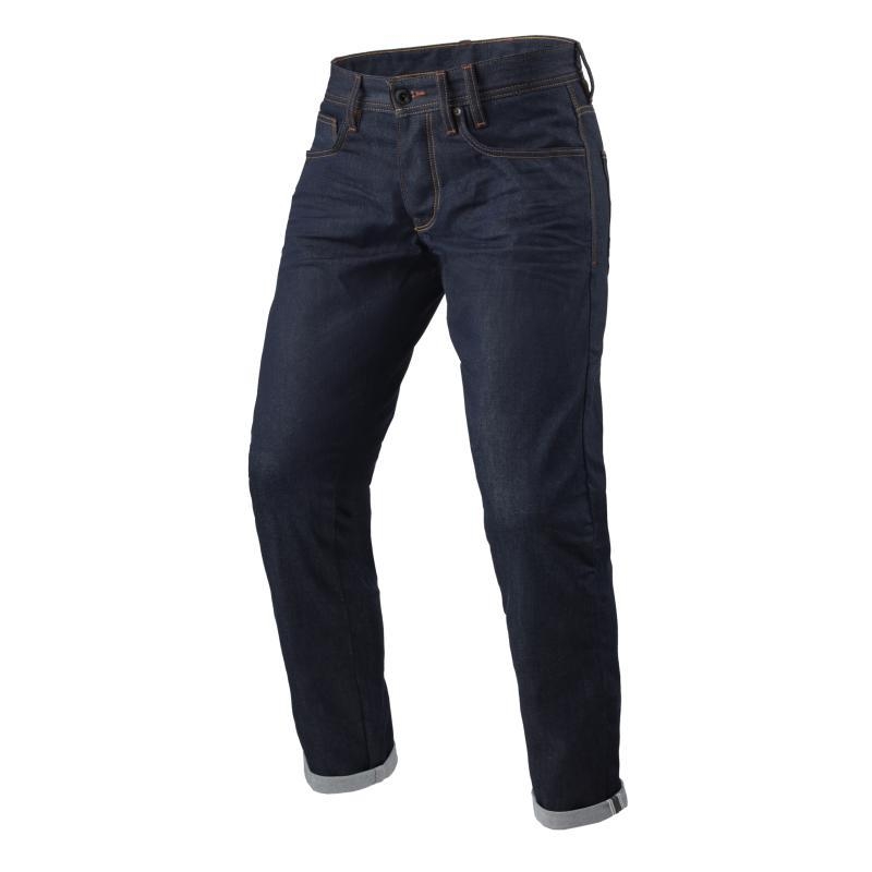 Pantaloni moto Jeans Rev'it Lewis Selvedge TF Blu Scuro - L32