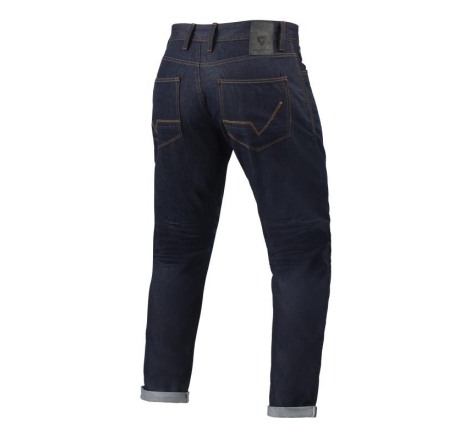 Pantaloni moto Jeans Rev'it Lewis Selvedge TF Blu Scuro - L32