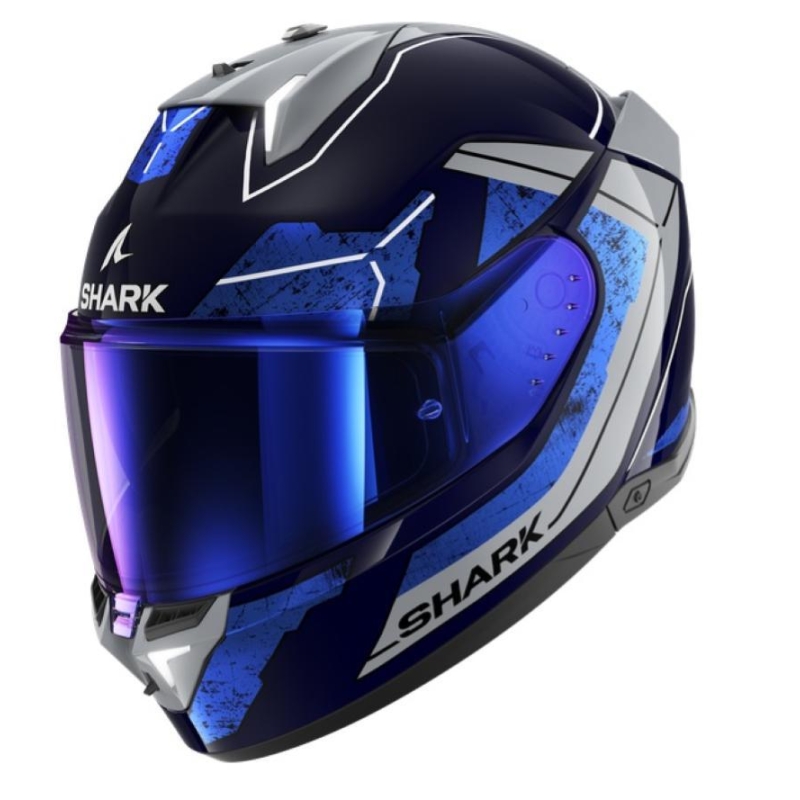 Casco Integrale Shark SKWAL I3 RHAD Blu Cromo Argento