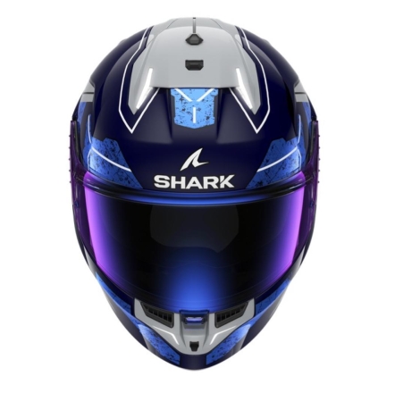 Casco Integrale Shark SKWAL I3 RHAD Blu Cromo Argento