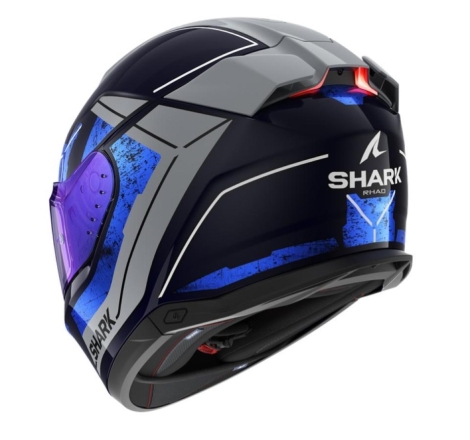 Casco Integrale Shark SKWAL I3 RHAD Blu Cromo Argento