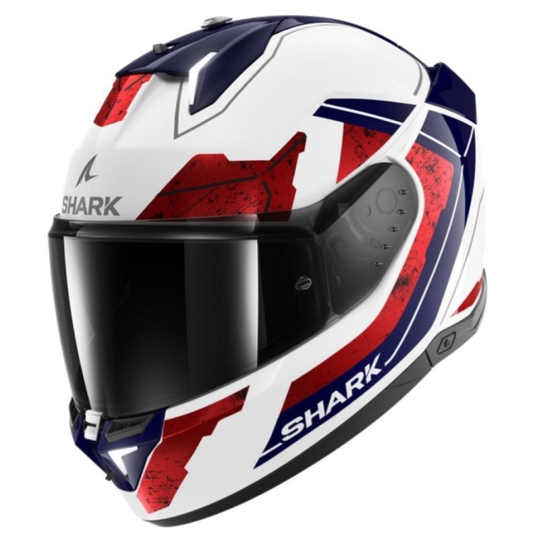 Casco Integrale Shark SKWAL I3 RHAD Bianco Cromo Rosso