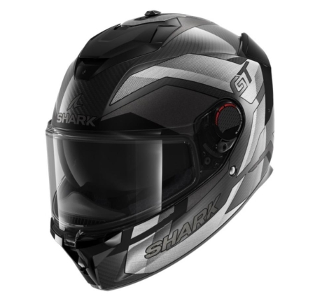 Casco Integrale Shark SPARTAN GT PRO CARBON RITMO Carbonio Argento Cromato