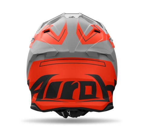 Casco Cross Airoh TWIST 3 DIZZY Arancio Fluo Grigio Opaco