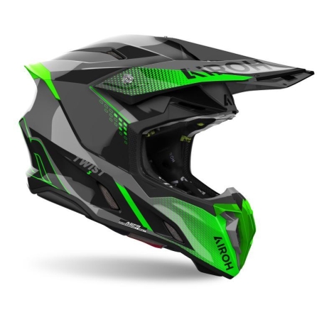 Casco Cross Airoh TWIST 3 SHARD Verde