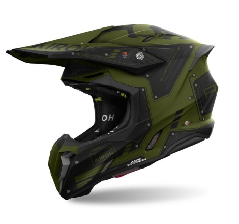 Casco Cross Airoh TWIST 3 MILITARY MATT Verde Opaco