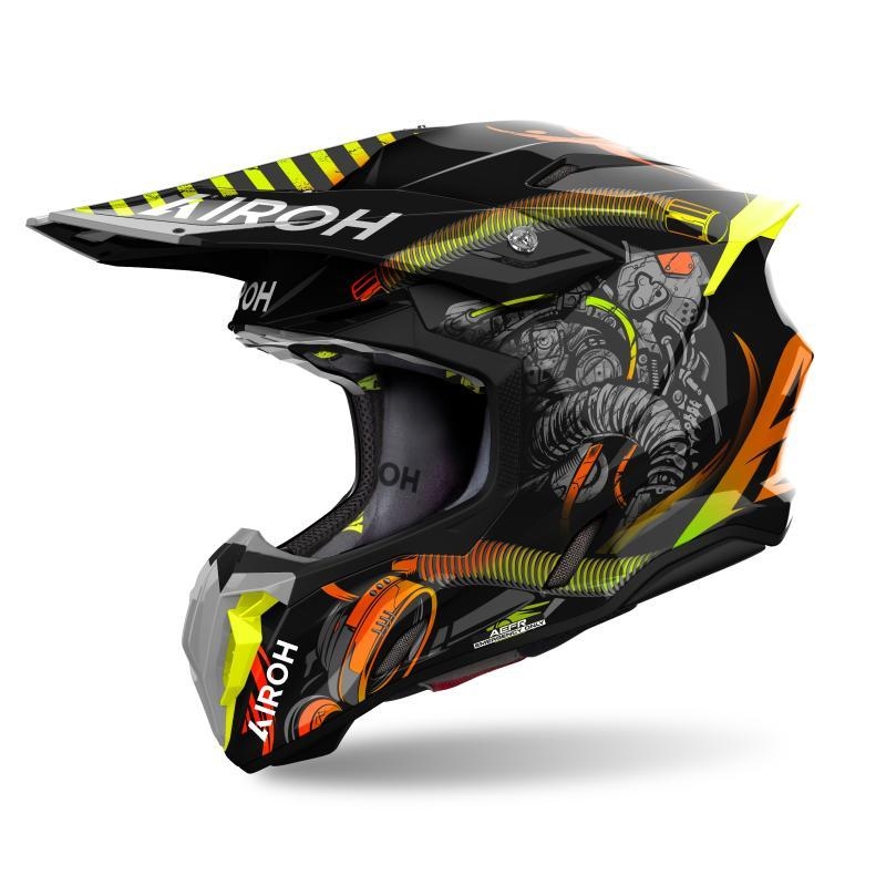 Casco Cross Airoh TWIST 3 TOXIC