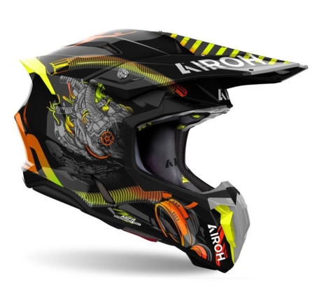 Casco Cross Airoh TWIST 3 TOXIC