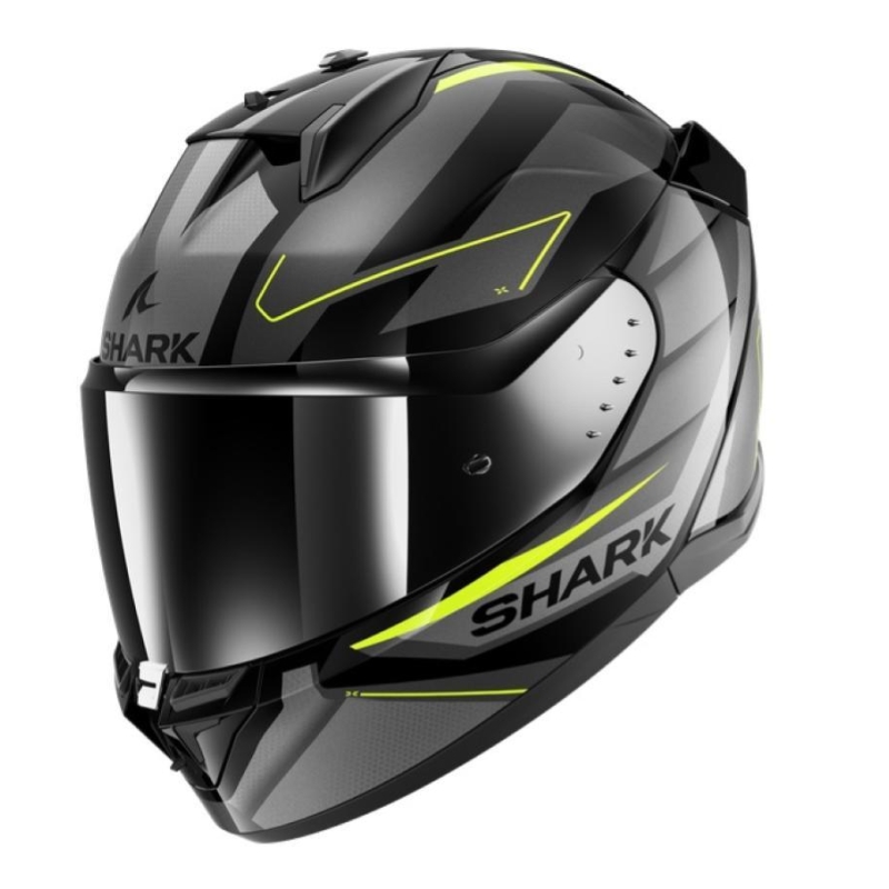 Casco Integrale Shark D-SKWAL 3 SIZLER Nero Antracite giallo