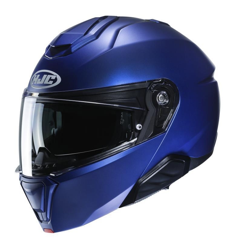 Casco Modulare Hjc I91 Semi Opaco Blu Metallico