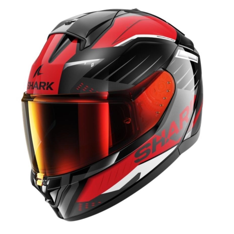 Casco integrale SharkBRIDILL 2 BERSEK Nero Rosoo Antracite