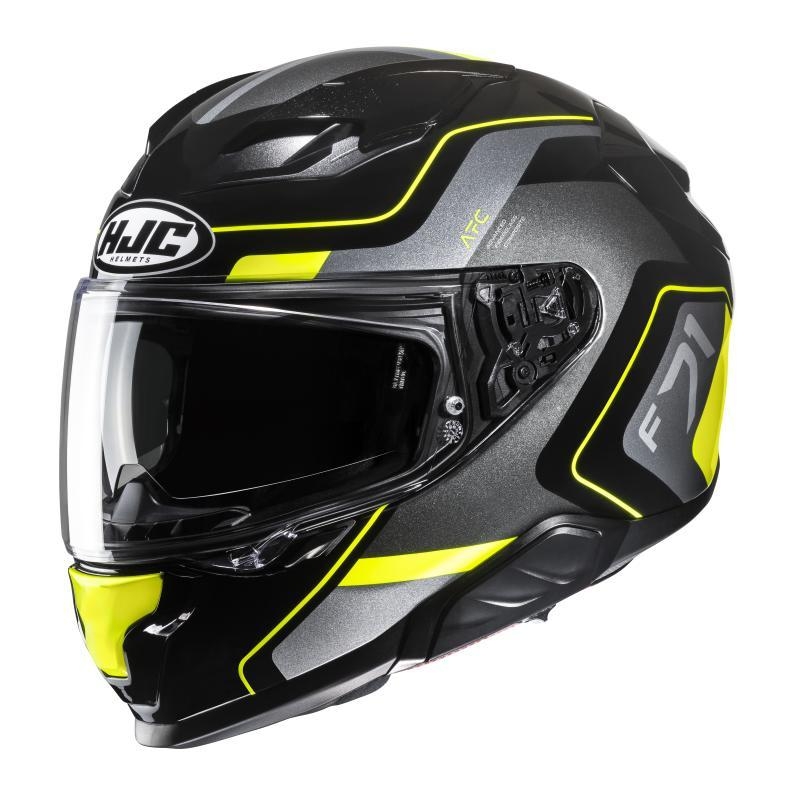 Casco Integrale Hjc F71 ARCAN Nero Grigio Giallo