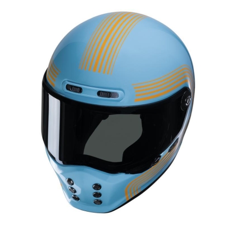 Casco Integrale Hjc V10 FONI Blu Arancio