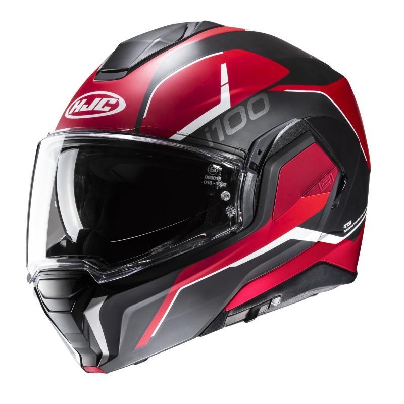Casco Modulare Hjc I100 LORIX Nero Rosso