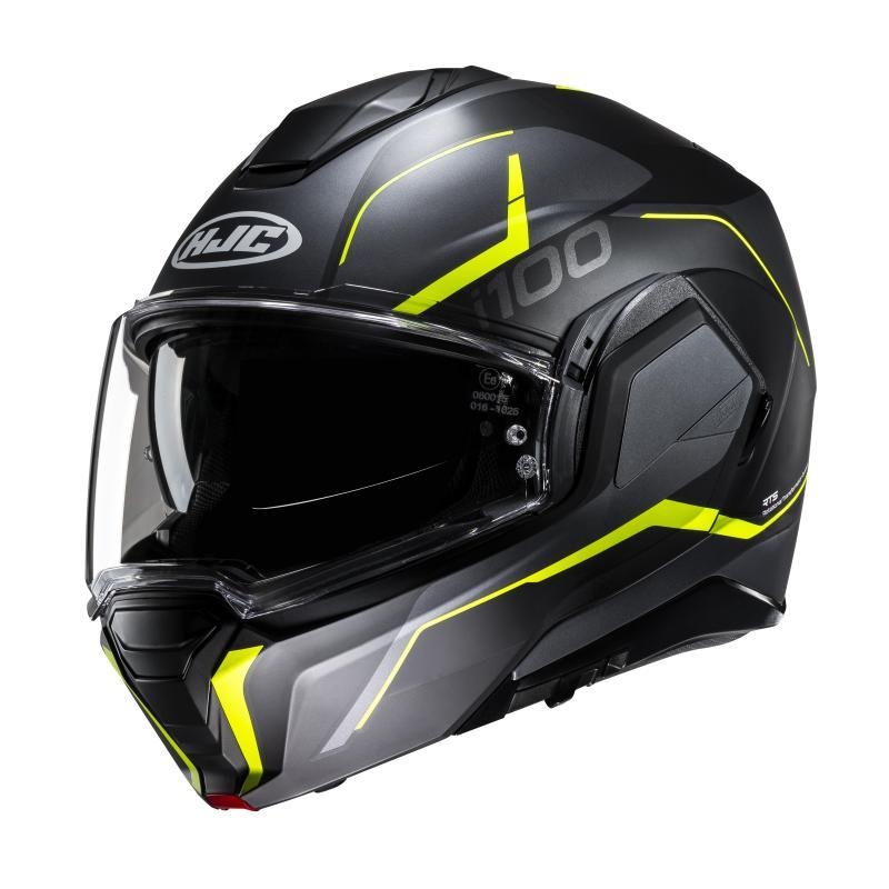 Casco Modulare Hjc I100 LORIX Nero Giallo