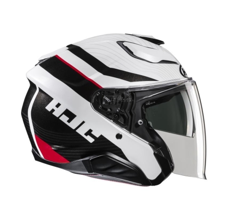 Casco Jet Hjc F31 NABY Bianco Nero Rosso