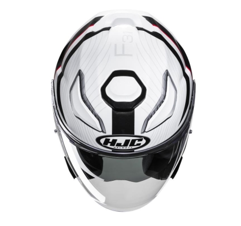 Casco Jet Hjc F31 NABY Bianco Nero Rosso