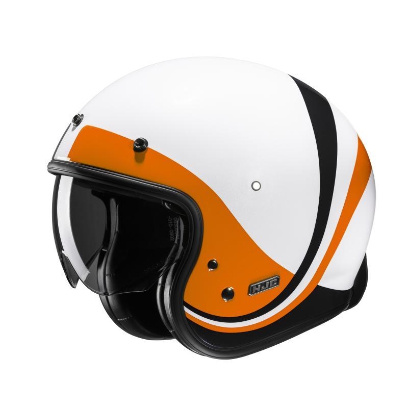 Casco Jet Hjc V31 EMGO Bianco Arancio