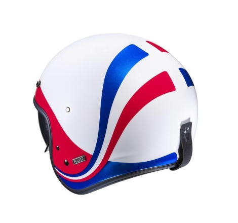 Casco Jet Hjc V31 EMGO Bianco Rosso Blu